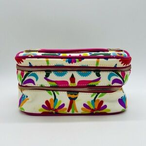 Kendra Scott Multicolor Floral Cosmetic Getaway Travel Bag